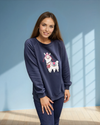 Alpaca - organic cotton round neck sweatshirt