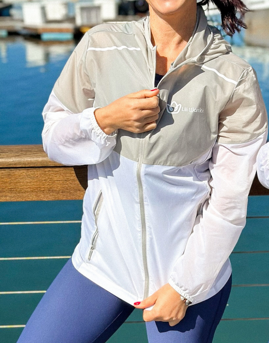 Zephyr lightweight windproof fitness zipped jacket with pockets