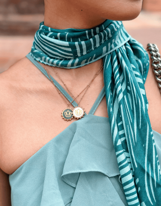 Roxy & Kelly - emerald or orange handmade silk scarf