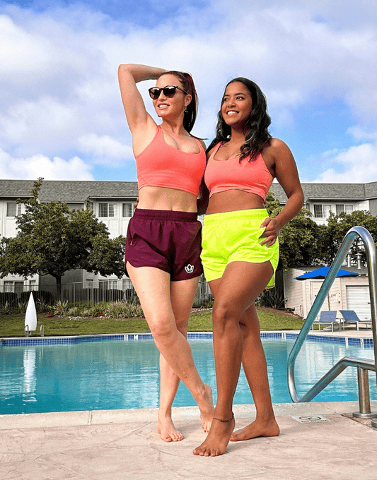 Fiji Pack 2 Shorts de sport avec doublure anti frottements