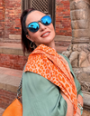 Roxy &amp; Kelly - emerald or orange handmade silk scarf
