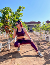 Burgundy – shiny purple shaping fitness leggings