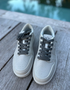 PEARL : upcycled vegan  leather city sneakers