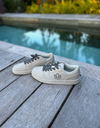 PEARL : upcycled vegan  leather city sneakers