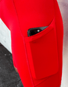 tenue liliwarrior red kiss short cycliste gainant avec poches