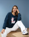 Alpaca - organic cotton round neck sweatshirt