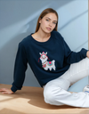 Alpaca - organic cotton round neck sweatshirt