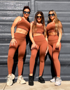 TERRACOTTA tenue fitness éco-responsable avec legging gainant