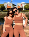 TERRACOTTA eco-responsible fitness outfit with shaping leggings