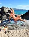 TROPIC: sand-repellent 100% recycled microfiber beach towel