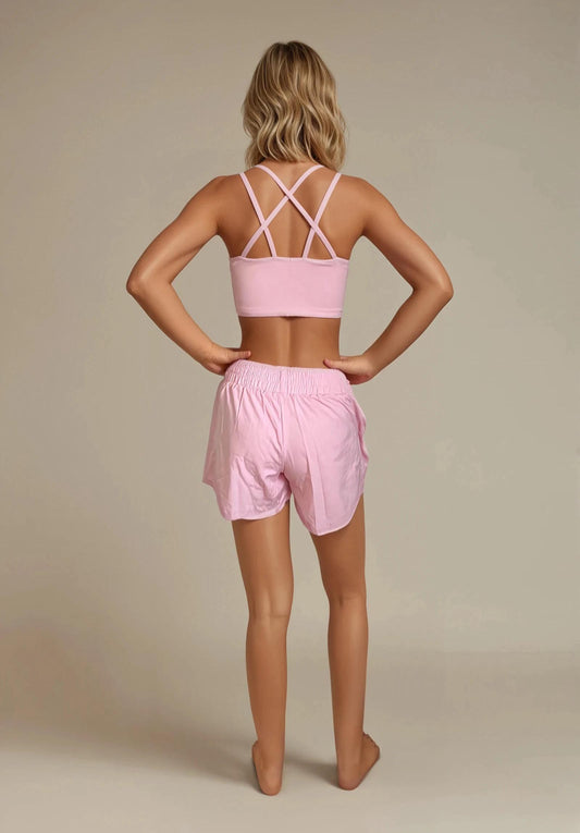 PETAL Rose - Fitness outfit shorts and bra 