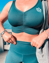 Forest Green Brassière fitness gainante